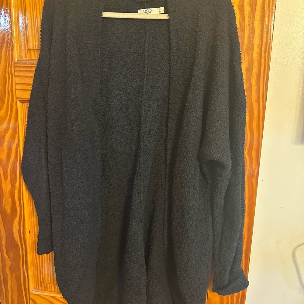 UGG Black Fleece Cardigan